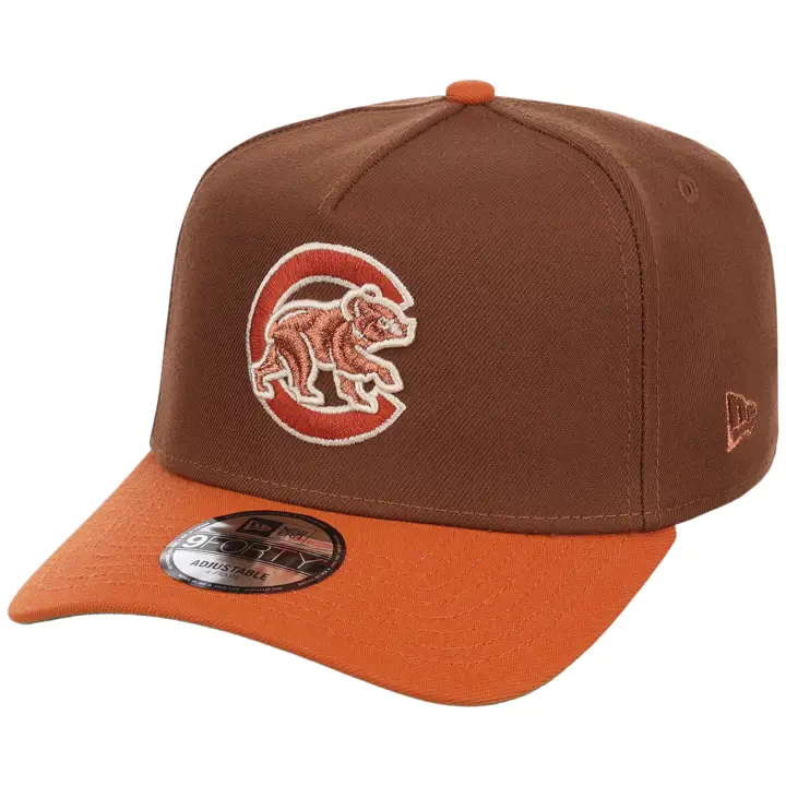 Chicago Cubs MLB GAUCHE Récolte Cuivre 9FORTY RÉGLABLE M-MARRON/ORANGE/V-GRIS