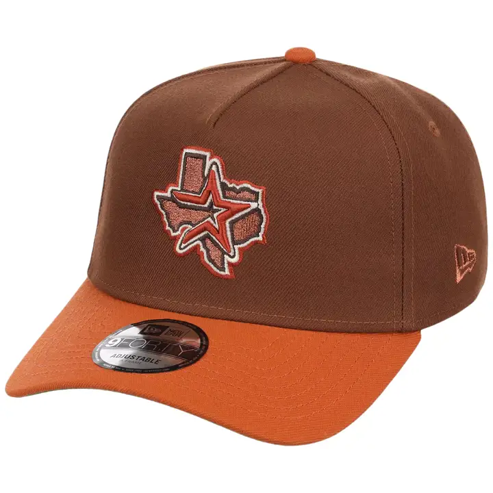 Houston Astros MLB LHD Copper Harvest 9FORTY AF BRN/ORG/KGRN