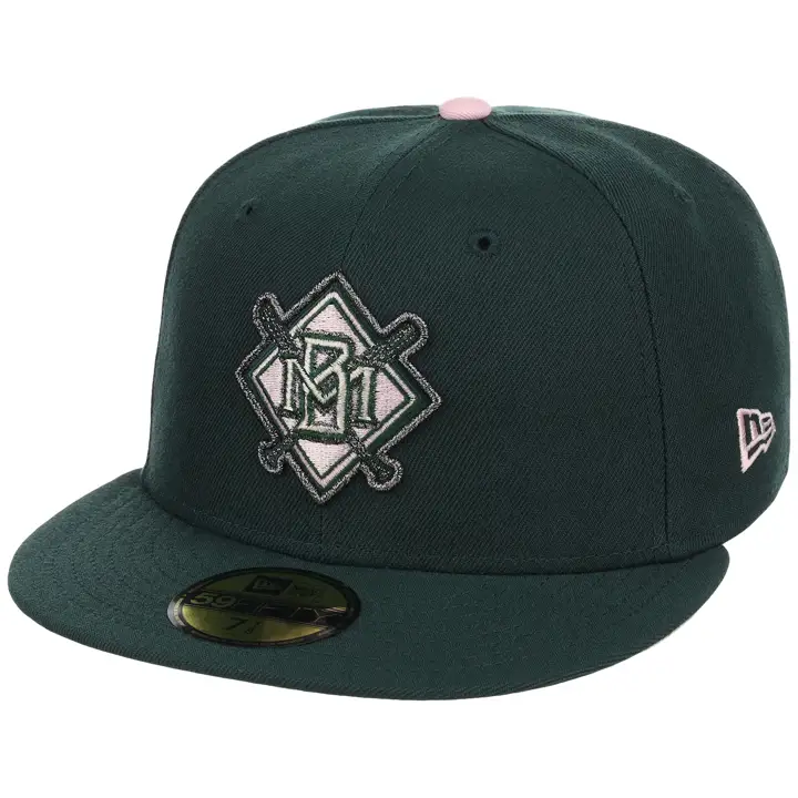 Milwaukee Brewers MLB G/L Emerald Bloom 59FIFTY VETCLAIR/VETCLAIR/