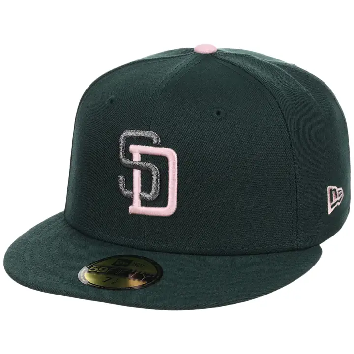 San Diego Padres MLB GAUCHE Fleur Émeraude 59FIFTY VERT FONCÉ/VERT FONCÉ/V
