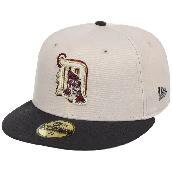 Casquette 59FIFTY Detroit Tigers MLB LHD Smoke & Merlot CRÈME/GRAPHITE/ROUGE BORDEAUX