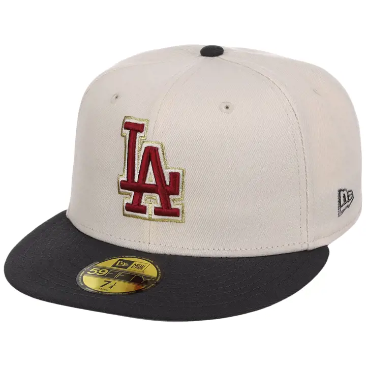 Los Angeles Dodgers MLB GAU Smoke & Merlot 59FIFTY CRÈME/GRA