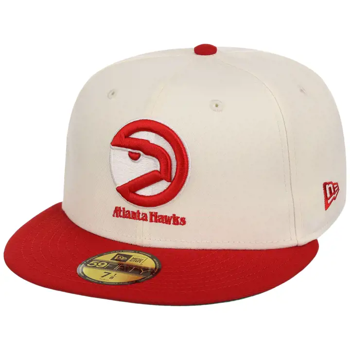 ATLANTA HAWKS NBA LHD Core Chrome OTC 59FIFTY CHROME/ROUGE/GRV