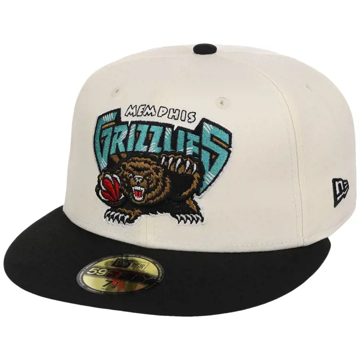 MEMPHIS GRIZZLIES NBA LHD Core Chrome OTC 59FIFTY CHROME/BLK
