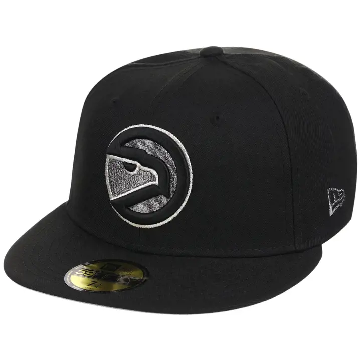 ATLANTA HAWKS NBA LHD Core Metallics 59FIFTY BLK/BLK/GRY