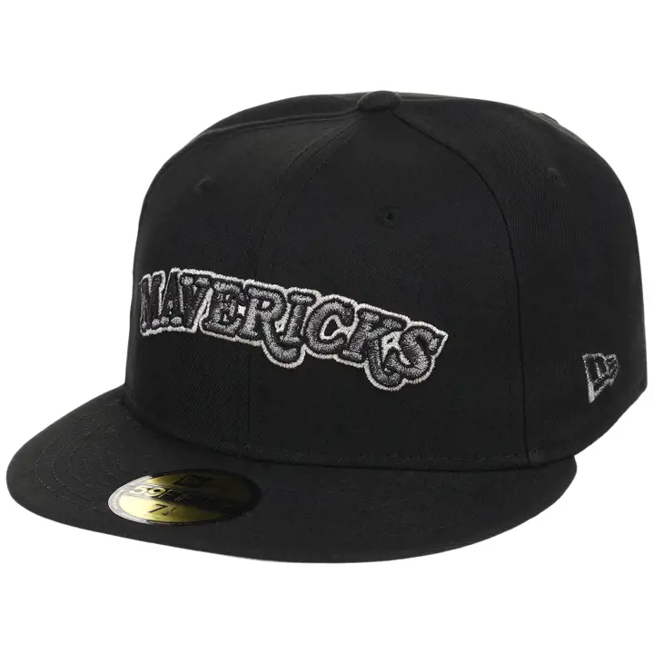 DALLAS MAVERICKS NBA LHD Core Metallics 59FIFTY BLK/BLK/GRY