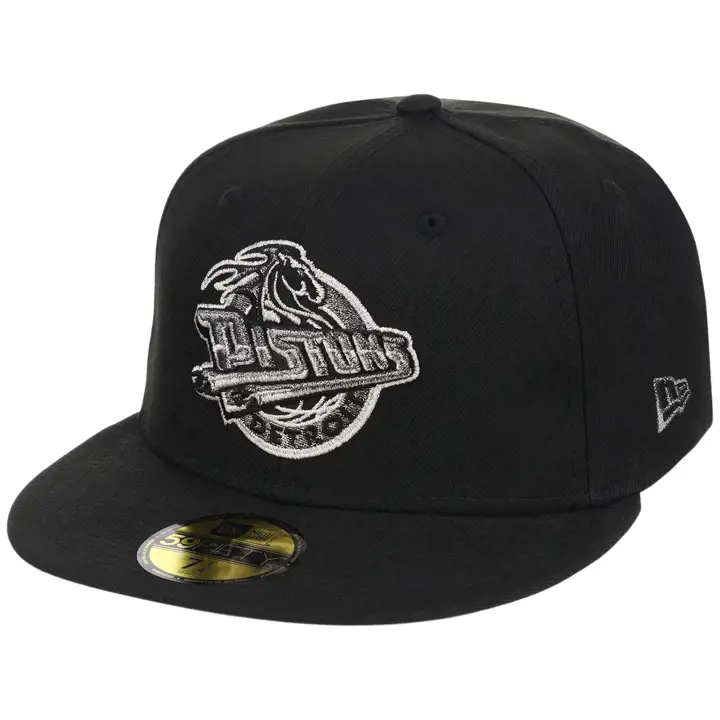 DETROIT PISTONS NBA LHD Core Metallics 59FIFTY BLK/BLK/GRY