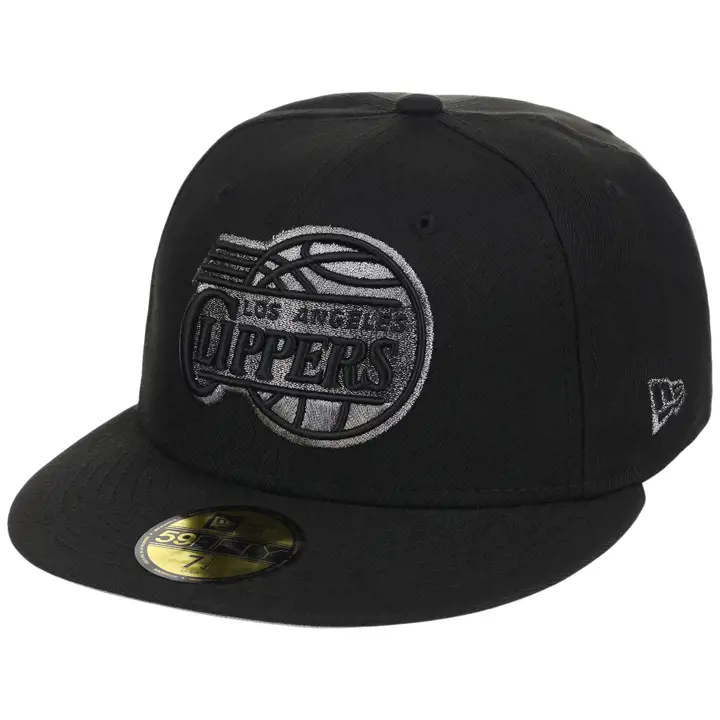 LOS ANGELES CLIPPERS NBA LHD Core Metallics 59FIFTY BLK/BLK/