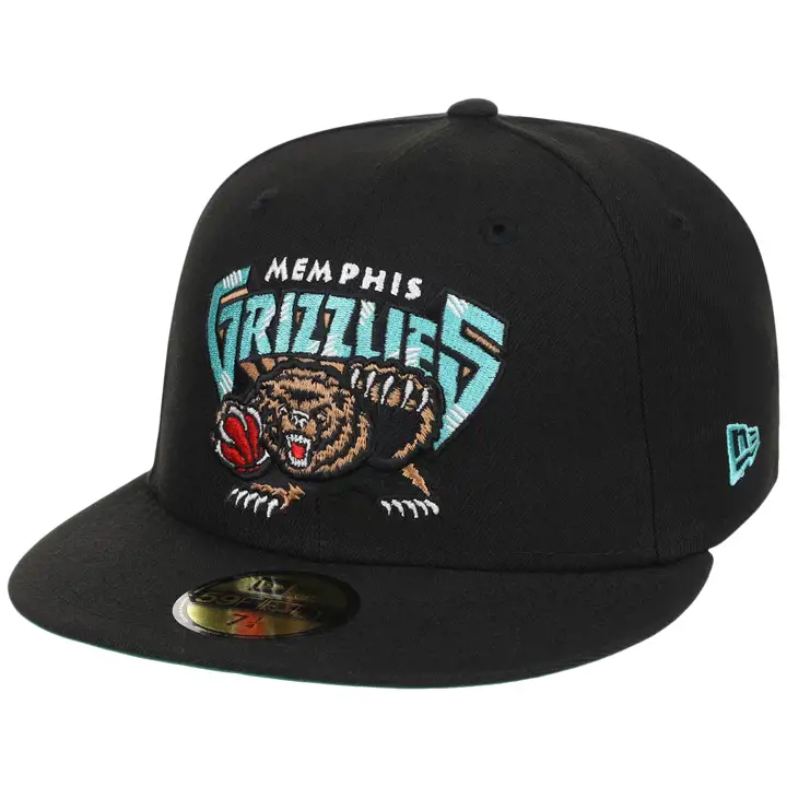 MEMPHIS GRIZZLIES NBA GAUCHER Core Black OTC 59FIFTY BLK/BLK/KGR