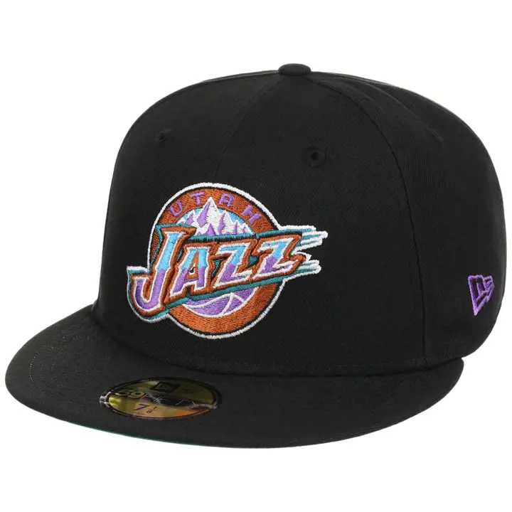 UTAH JAZZ NBA LHD Core Black OTC 59FIFTY BLK/BLK/KGRN
