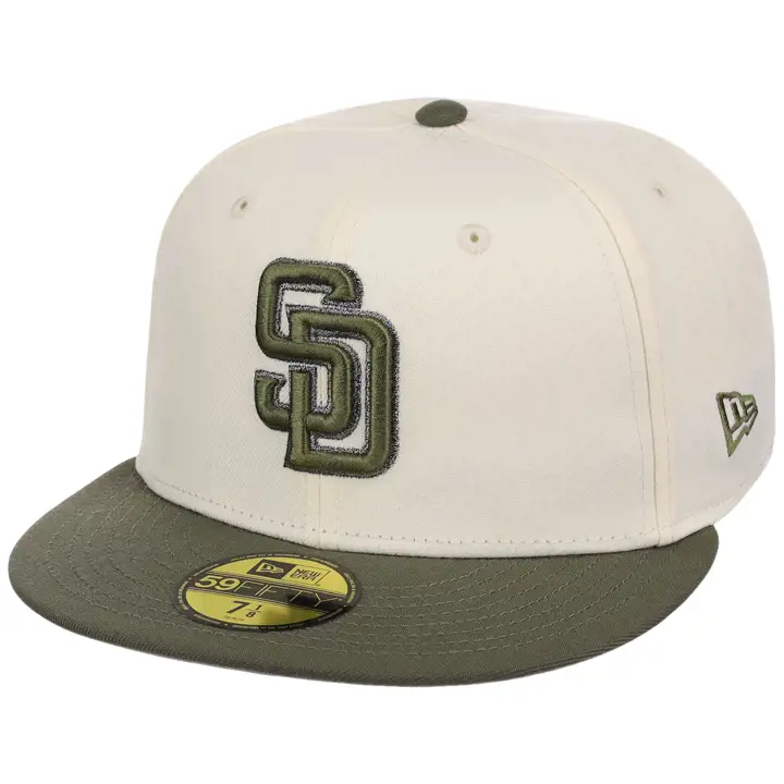 SAN DIEGO PADRES MLB LHD SD Infusion Chrome Olive 59FIFTY CH
