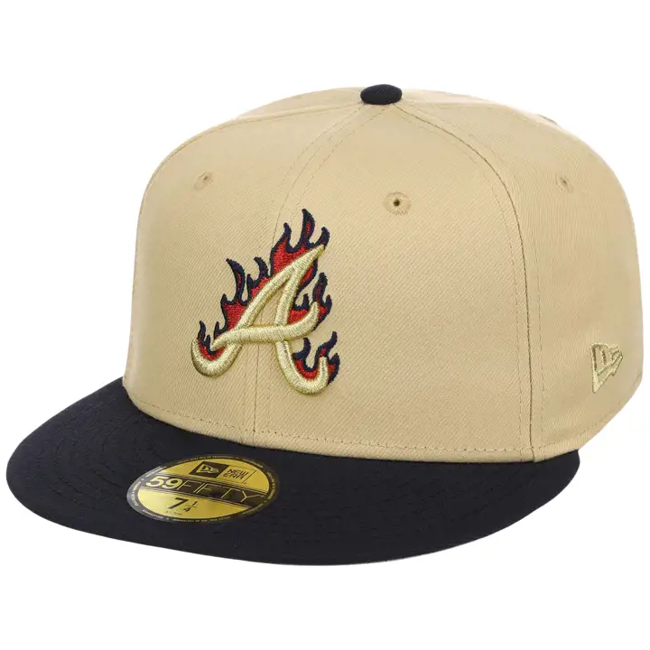 ATLANTA BRAVES MLB LHD Fire 59FIFTY GL/MARINE/GRI