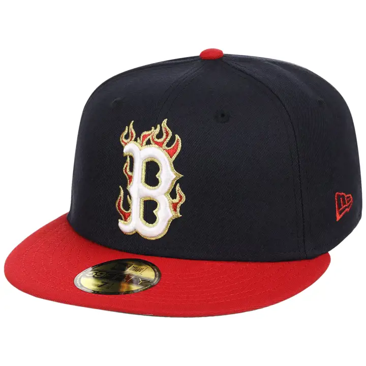 BOSTON RED SOX MLB LHD Fire 59FIFTY NAVY/RED/KGRN