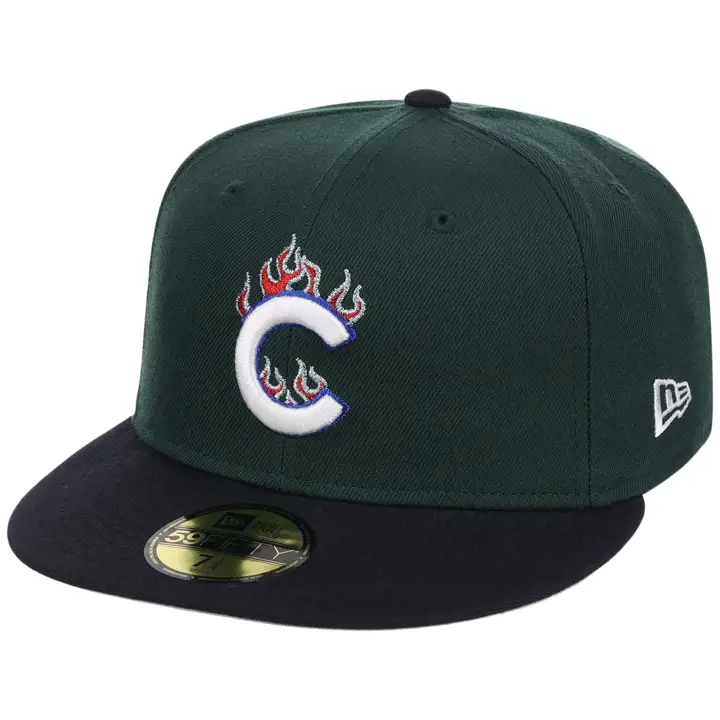 Casquette 59FIFTY MLB CHICAGO CUBS LHD Fire DKGRN/NAVY/GRY