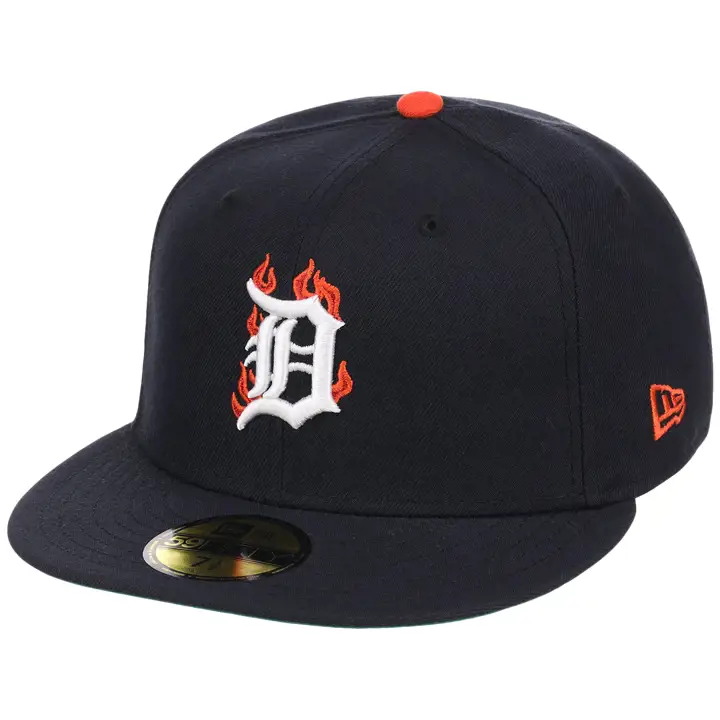 DETROIT TIGERS MLB LHD Fire 59FIFTY MARINE/MARINE/VERT GRIS
