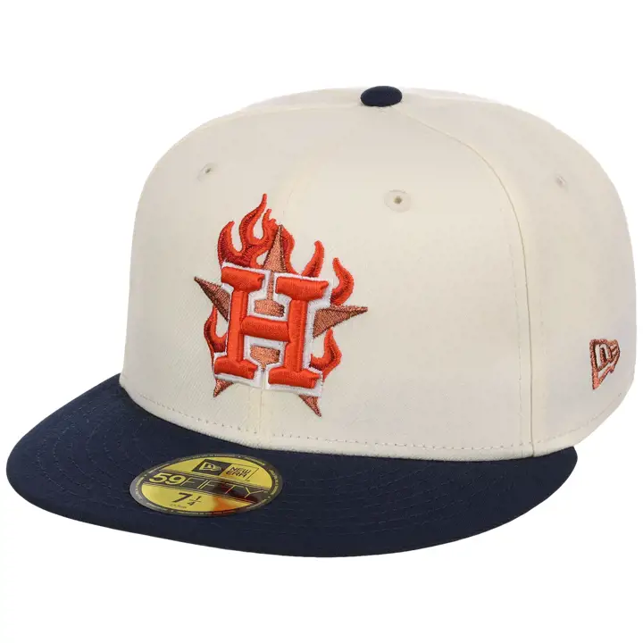 HOUSTON ASTROS MLB GCH Feu 59FIFTY CHROME/MARINE/GRIS