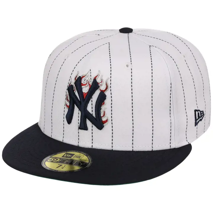 NEW YORK YANKEES MLB LHD Fire 59FIFTY PINSTRIPE/NAVY/KGRN