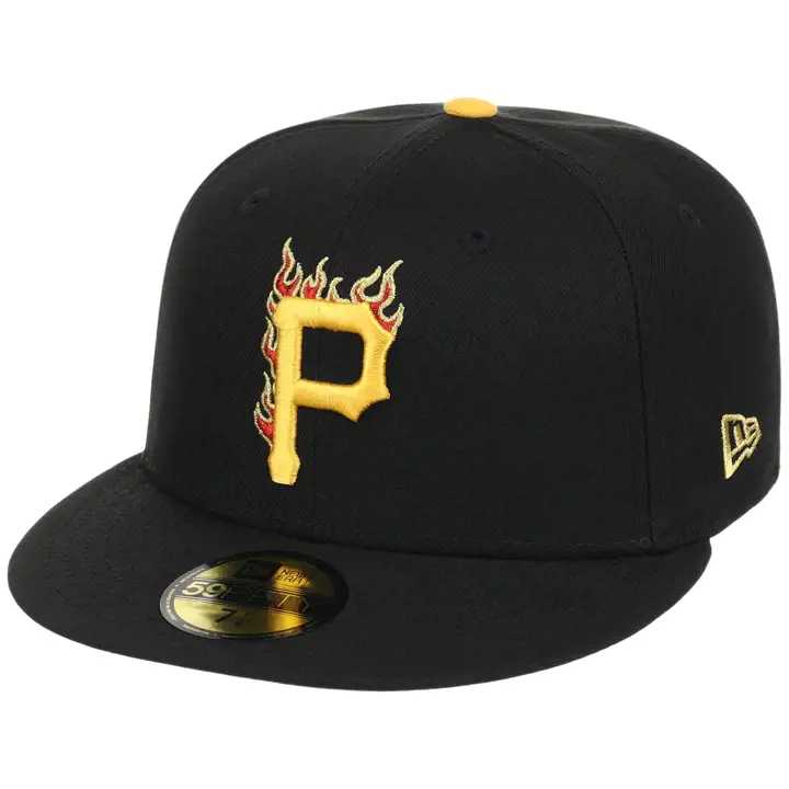 PITTSBURGH PIRATES MLB GAUCHER Feu 59FIFTY NOI/NOI/VERGRI