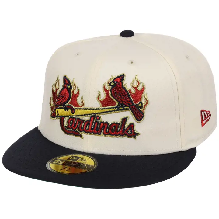 ST. LOUIS CARDINALS MLB GAUCHER Feu 59FIFTY CHROME/MARINE/VGRIS