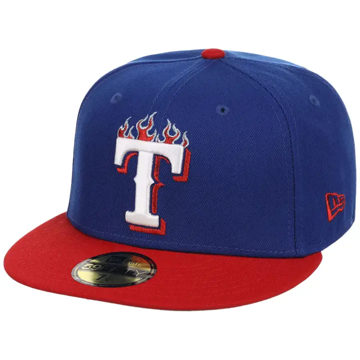 CASQUETTE MLB LHD Texas Rangers Fire 59FIFTY RBL/RED/GRY