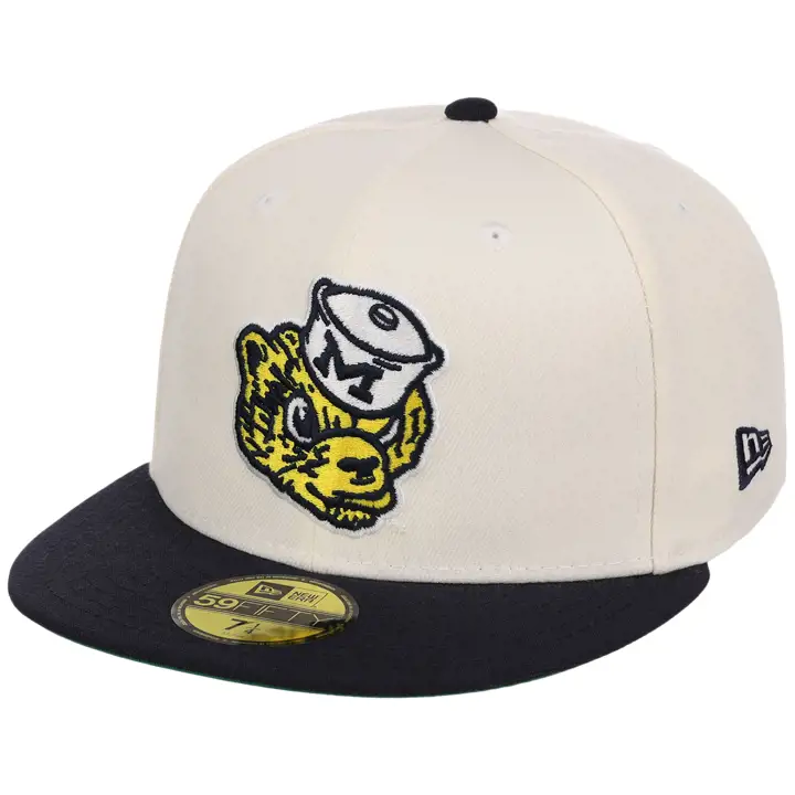 MICHIGAN WOLVERINES NCAA LHD CFB Kickoff 59FIFTY CHROME/MARINE