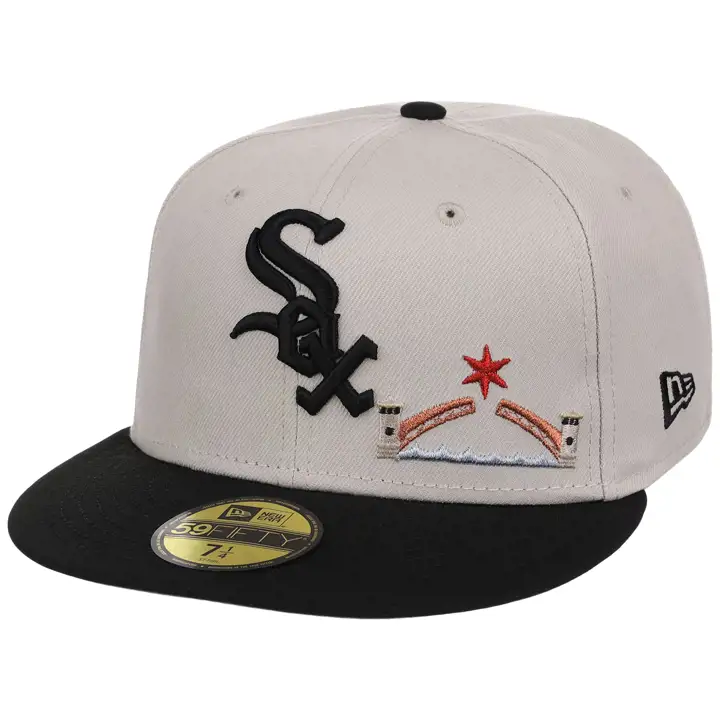 CHICAGO WHITE SOX MLB GAUCHER CTC CHI Casquette 59FIFTY PIERRE/NOIR/G