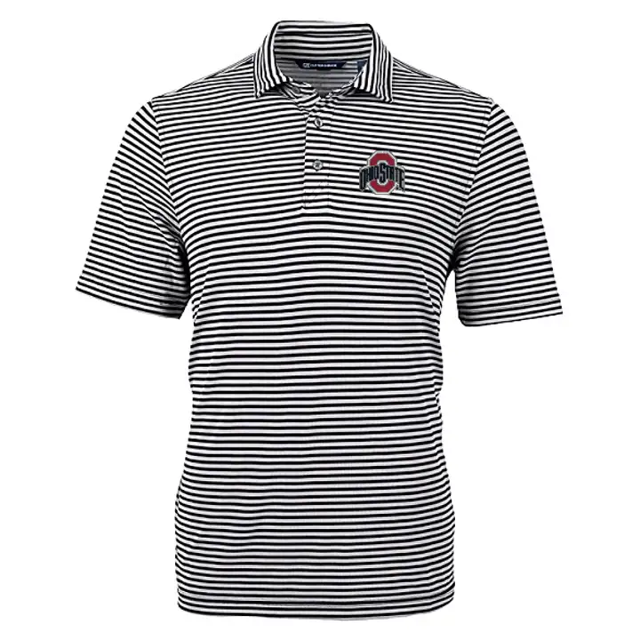 Polo rayé Ohio State Buckeyes Virtue Eco NOIR