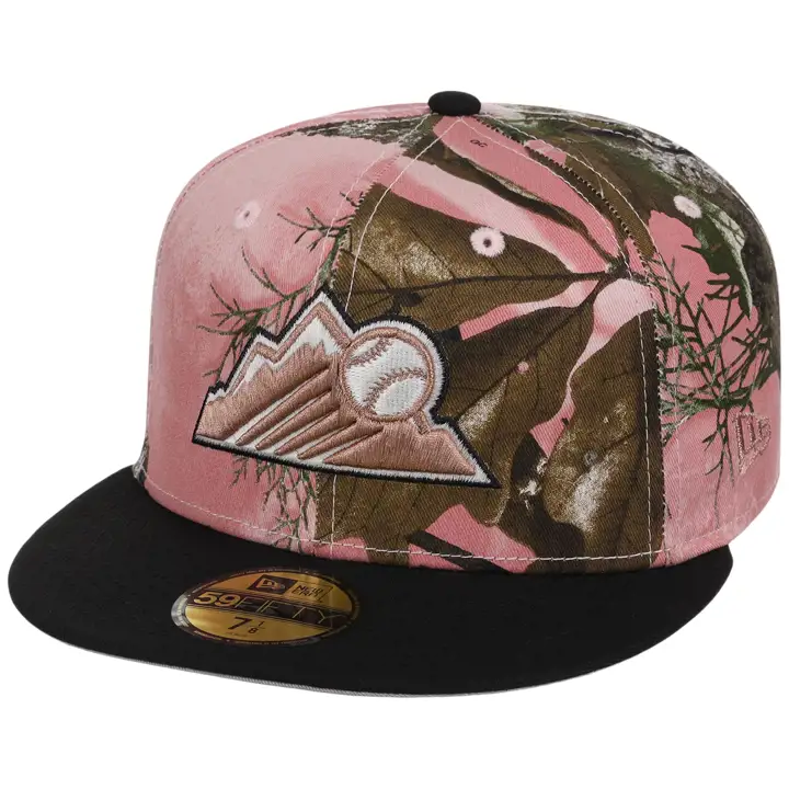 COLORADO ROCKIES MLB Rose Realtree 59FIFTY REALTREE/NOIR/GRIS