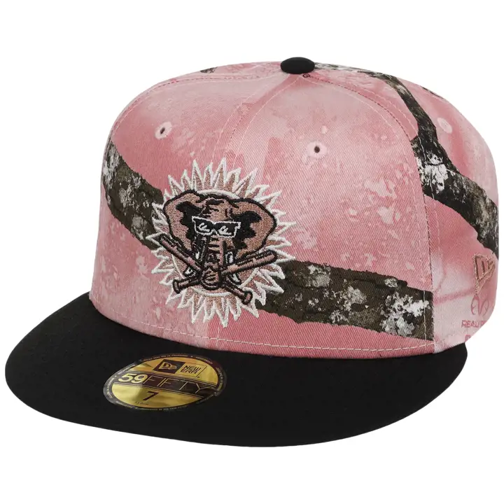 OAKLAND ATHLETICS MLB Roseaux Camouflage 59FIFTY REALTREE/NOIR/GRIS