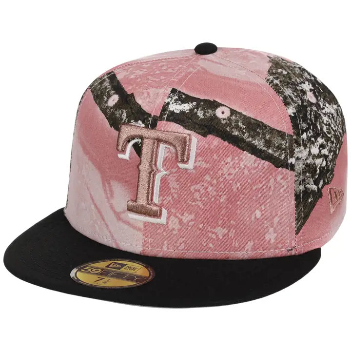 TEXAS RANGERS MLB Rose Realtree 59FIFTY REALTREE/NOIR/GRIS