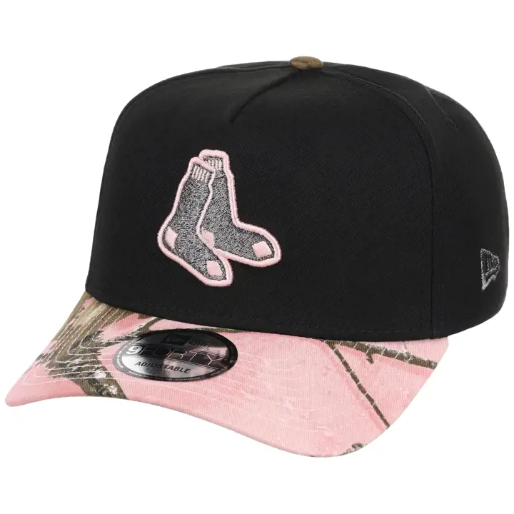 BOSTON RED SOX MLB GAUCHER Noir Rose Realtree 9FORTY TAILLE UNIQUE NOIR/REALT