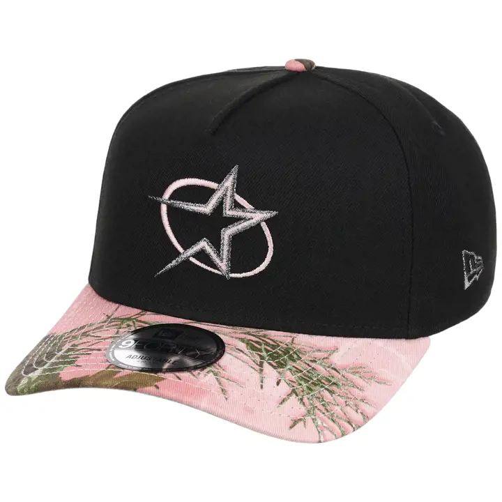 HOUSTON ASTROS MLB GAUCHER Noir Rose Realtree 9FORTY TAILLE UNIQUE NOIR/REALT