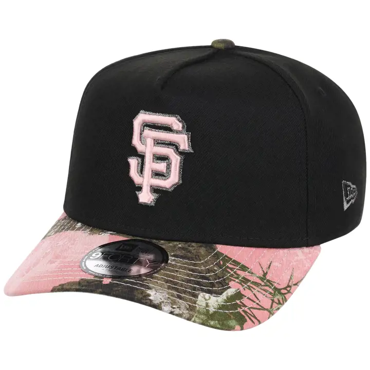 SAN FRANCISCO GIANTS MLB GAUCHE Noir Rose Realtree 9FORTY AF NOIR