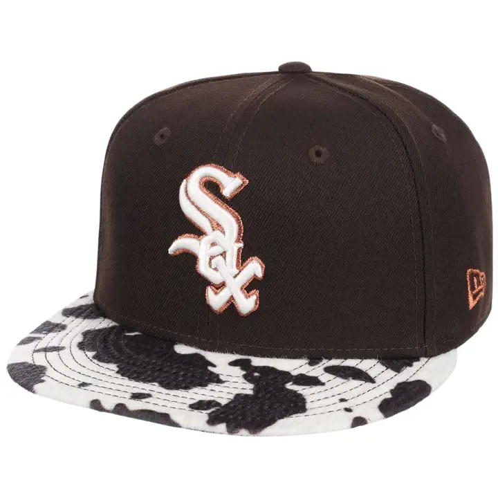 CHICAGO WHITE SOX MLB GAUCHER Cuir de vachette 2T 59FIFTY BRN/COW/KGRN