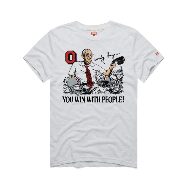 Ohio State Buckeyes Local Woody Hayes SS Tee WHT
