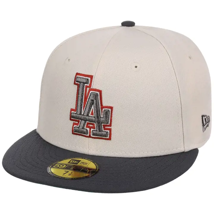 LOS ANGELES DODGERS MLB Cream Alloy 59FIFTY CRÈME/GRAPHIQUE/VERT FONCÉ
