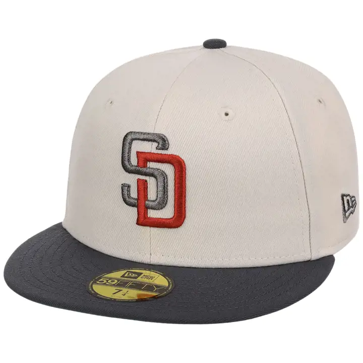 SAN DIEGO PADRES MLB Cream Alloy 59FIFTY CRÈME/GRAPHIQUE/VERT FONCÉ