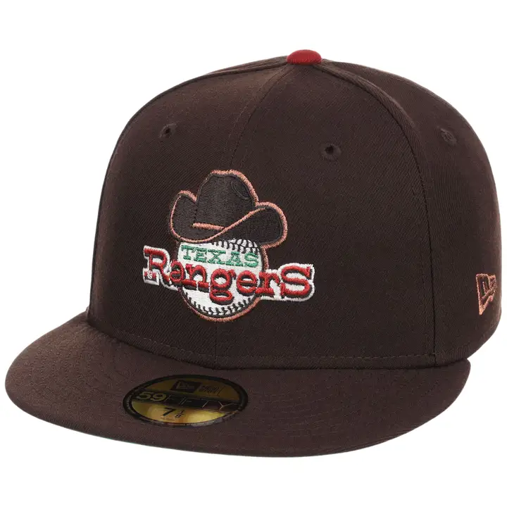 Texas Rangers MLB CTC Dallas Burnt Wood 59FIFTY DKBROWN/DKBR