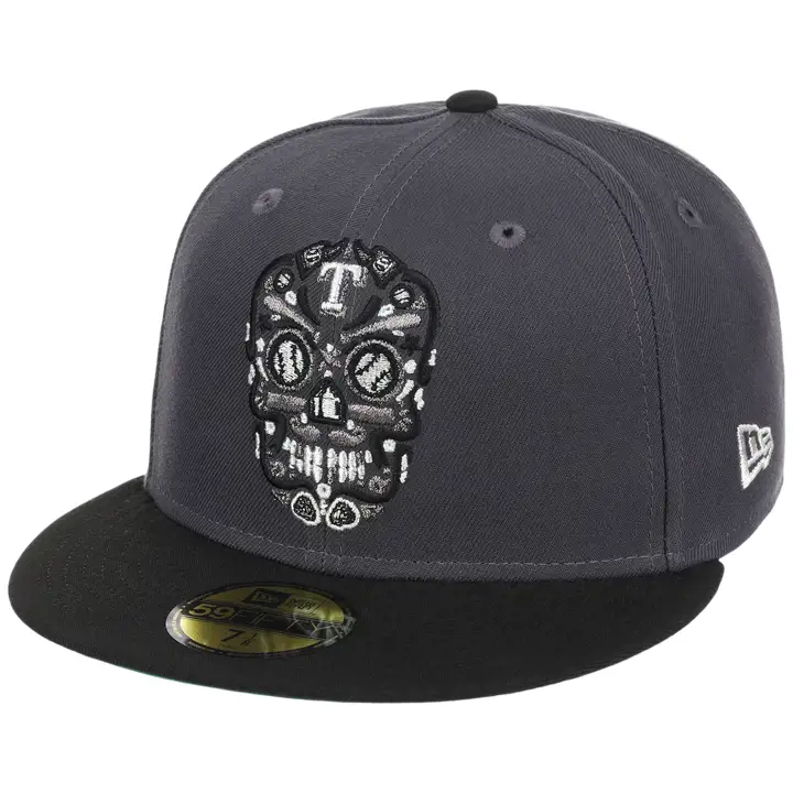 Texas Rangers MLB CTC Dallas Sugar Skull 59FIFTY GRAPH/BLK/K