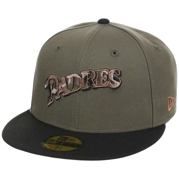 San Diego Padres MLB LHD FF CAMO Fill 59FIFTY OLV/BLK/CAMO