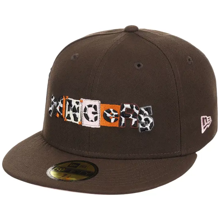 Texas Rangers MLB LHD FF Cow Ransom 59FIFTY BRN/BRN/PNK