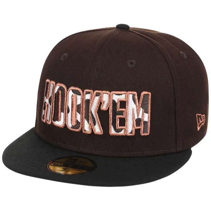 TEXAS LONGHORNS NCAA LHD Vache Remplir 59FIFTY DKBROWN/NOIR/GRIS