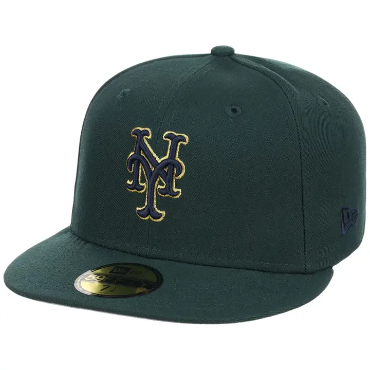 NEW YORK METS MLB LHD SIS Vert Fonc 59FIFTY DKGRN/DKGRN/GRY