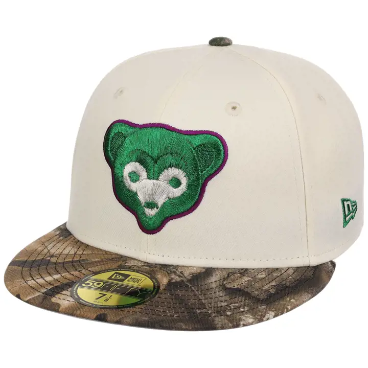 Chicago Cubs MLB LHD SIS Chrome Tree 59FIFTY CHROME/REALTREE
