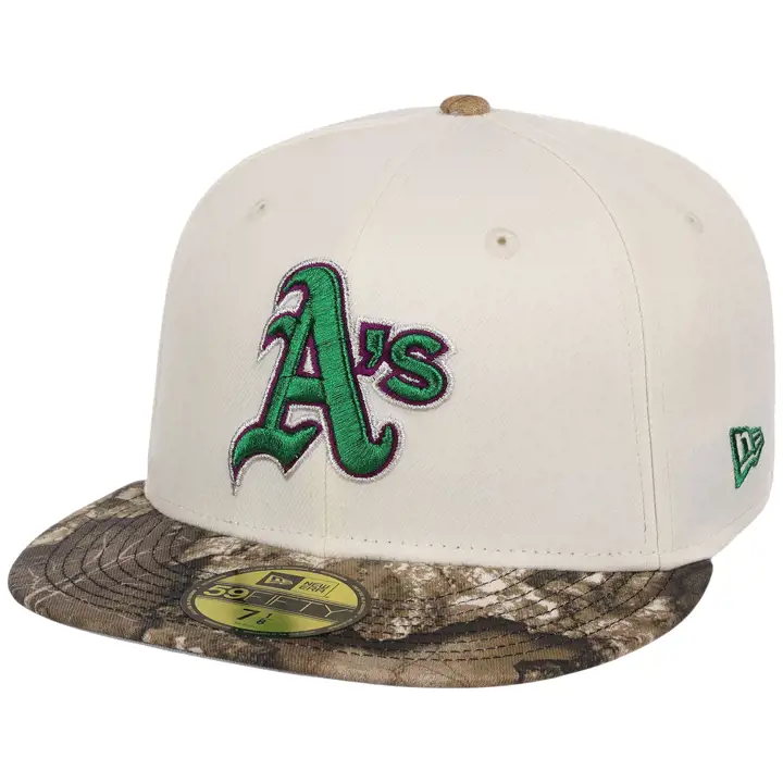 Oakland Athletics MLB LHD SIS Chrome Tree 59FIFTY CHROME/REA