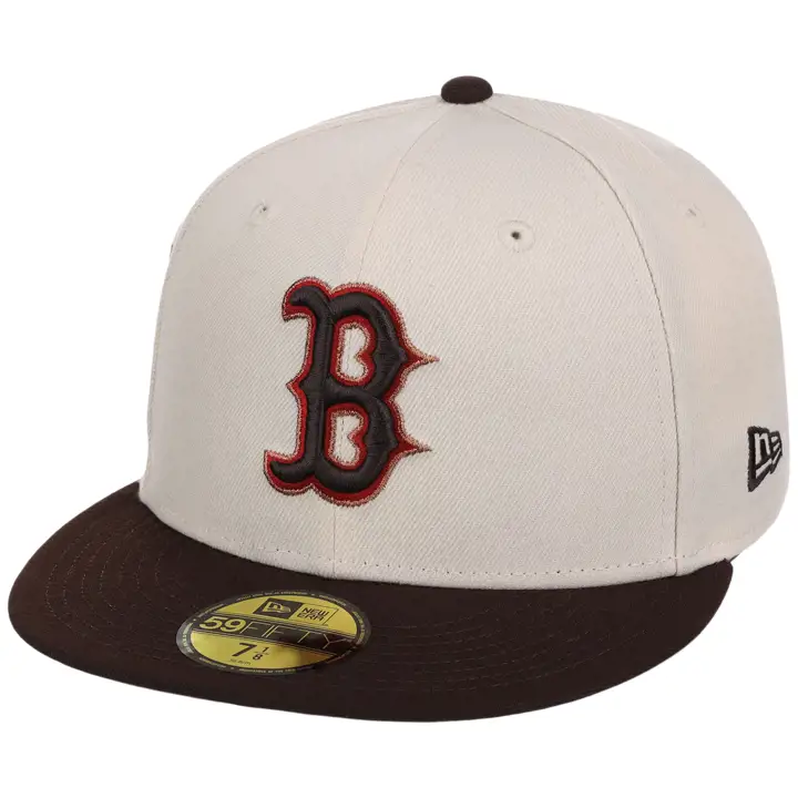 Boston Red Sox MLB LHD Argile Polie 59FIFTY CRÈME/MARRON FONCÉ/