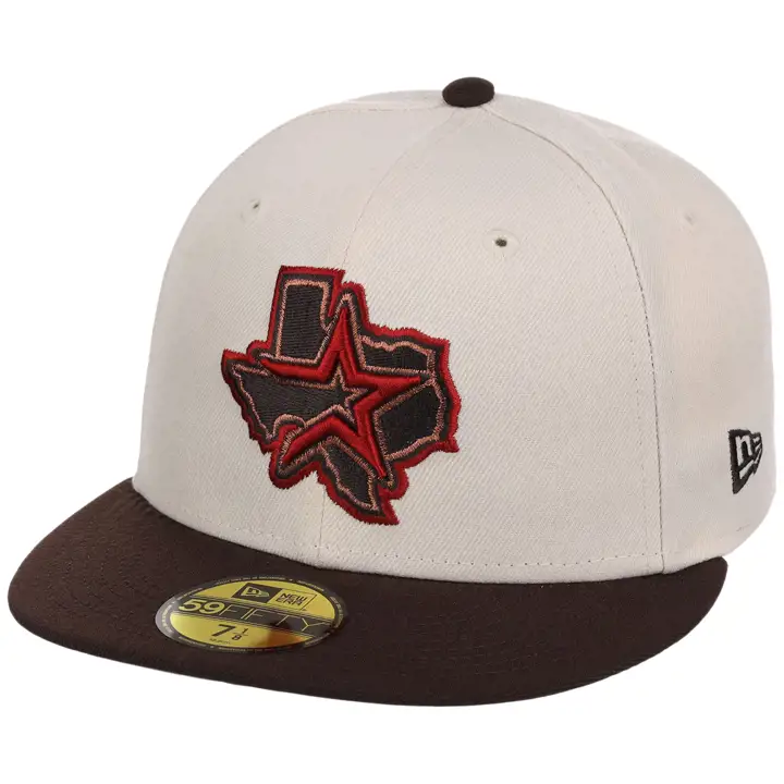 Houston Astros MLB GAUCHER Argile Polie 59FIFTY CRÈME/BRUNFNC/