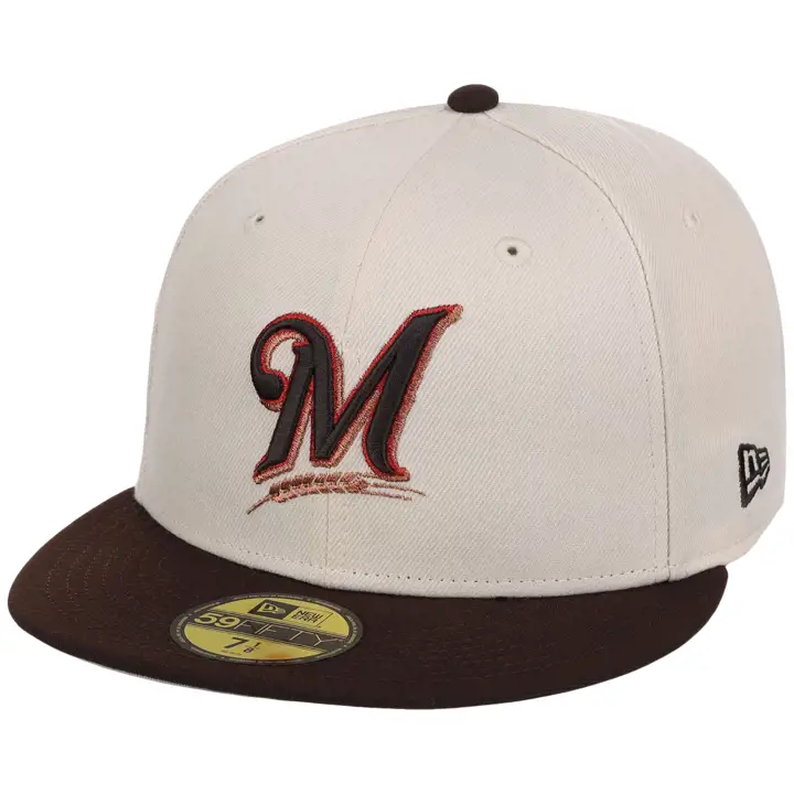 Milwaukee Brewers MLB LHD Burnished Clay 59FIFTY CRÈME/BRONCÉF.