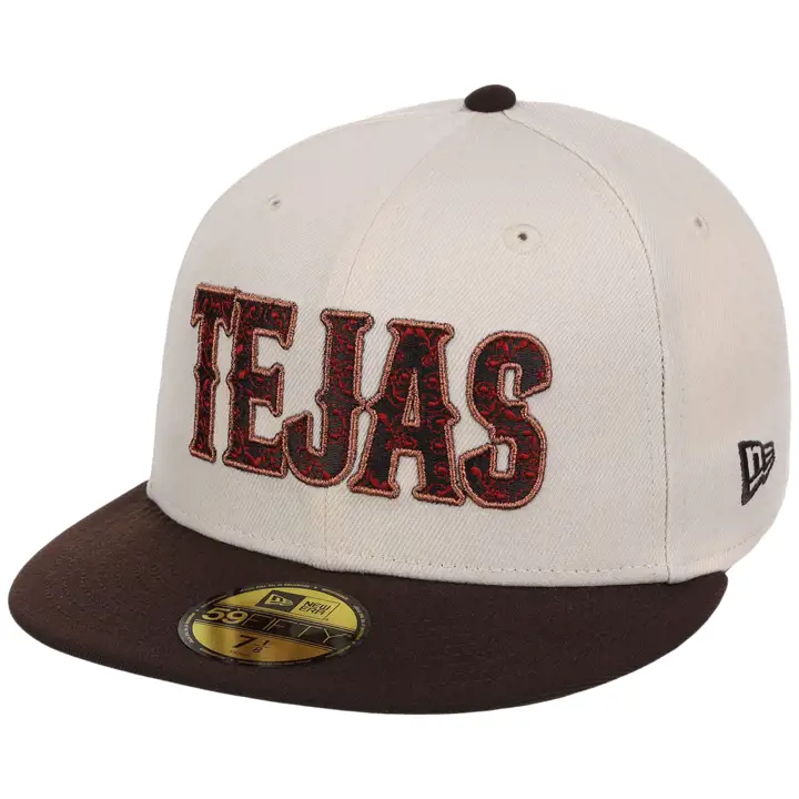 Texas Rangers MLB Gaucher Poli Argile 59FIFTY CRÈME/BRUNFONCÉ/V