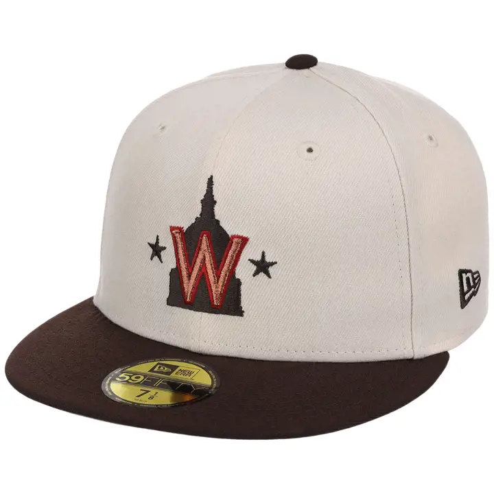 Washington Nationals MLB LHD Argile Polie 59FIFTY CRÈME/DK
